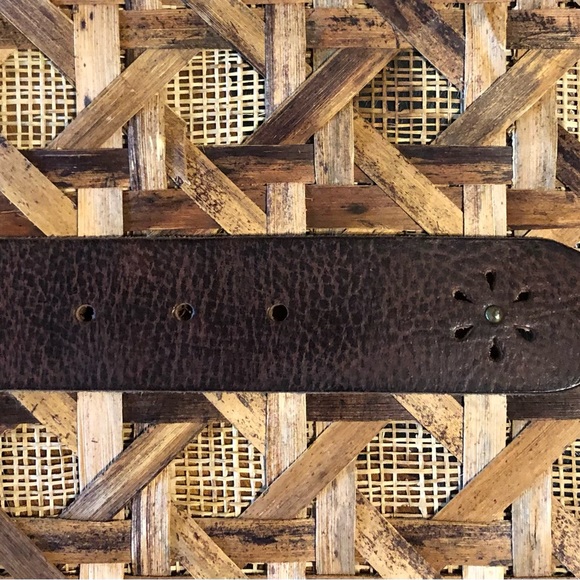 Fossil Unisex Brown Leather Belt in Size 42 - Picture 6 of 8